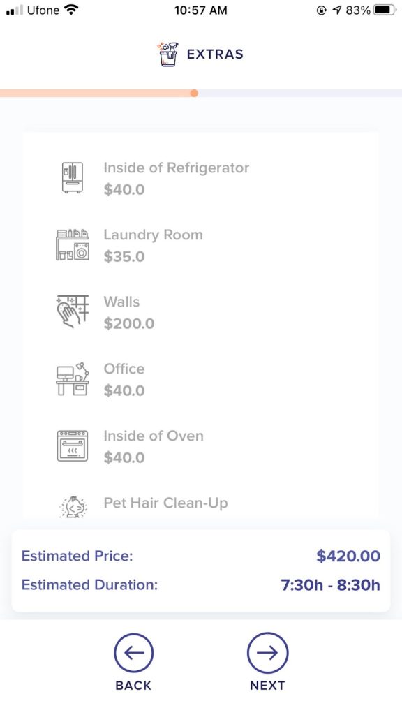 Mention if there is any other service you want to get it done from home cleaning experts.
