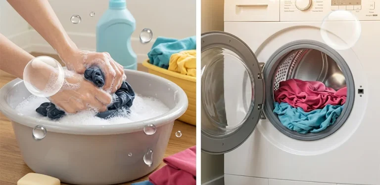 Washing Clothes By Hand vs. Washing Machine