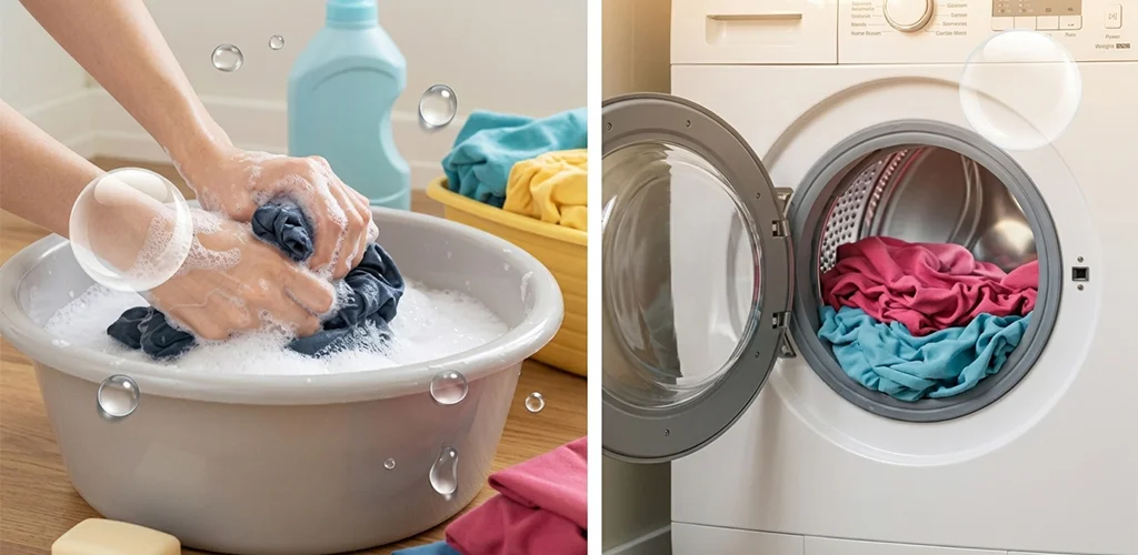 Hand vs. Washing Machine