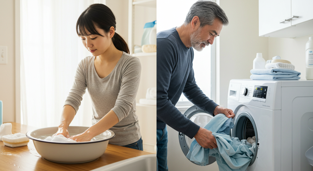 hand-wash-vs-machine-wash-clothes