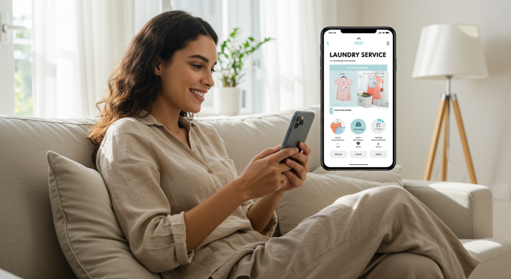 schedule pickups or track orders laundry app new york